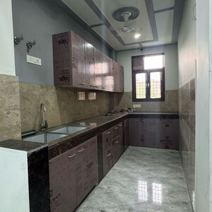 Kitchen in 2 BHK Builder Floor at Palm Residency Chhatarpur, Rajpur Khurd Extension – for Rent