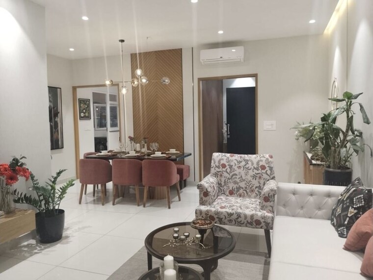 Living Room, purvankara-emerald-bay 3 Bedroom 1455 Sq.Ft. Apartment In Mundhwa Pune 10038119