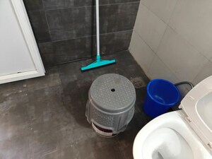 Bathroom in 1 BHK Builder Floor at Jakhan – for Rent