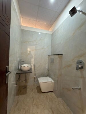 Bathroom in 3 BHK Apartment at Affinity Greens, International Airport Road – for Rent