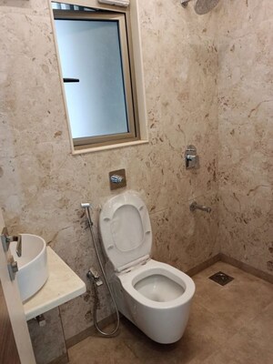 Bathroom in 2 BHK Apartment at Chandak Cornerstone, Worli – for Rent
