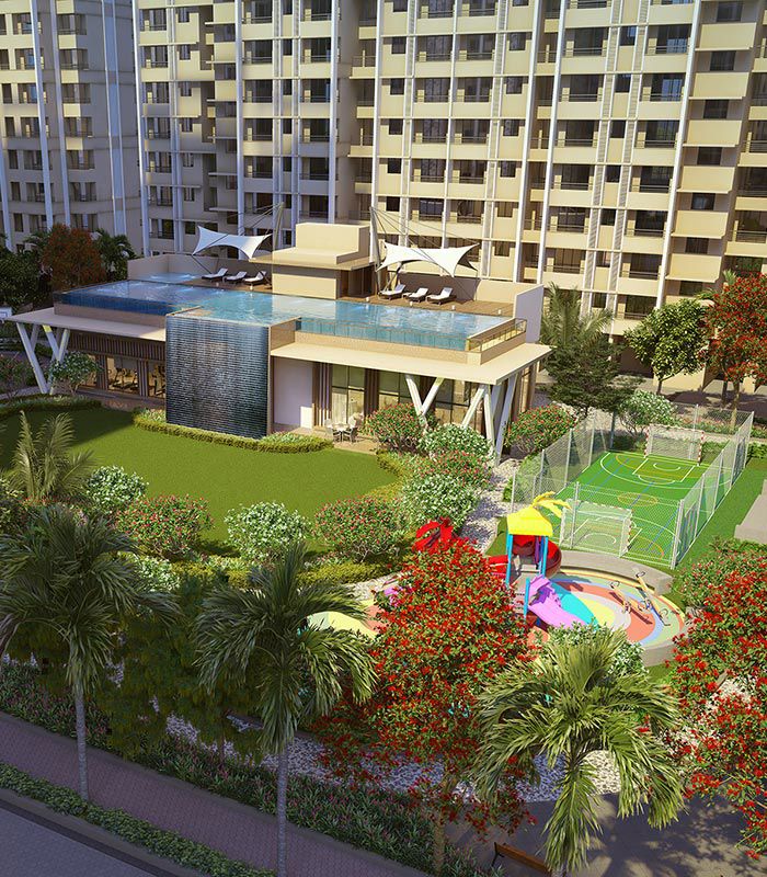 1 BHK + Pooja Room Apartment For Sale in Raunak City