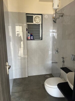 Bathroom in 2 BHK Apartment at Nyati Era, Dhanori – for Rent