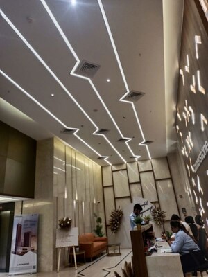 Staircase in 2 BHK Apartment at Chandak Cornerstone, Worli – for Rent