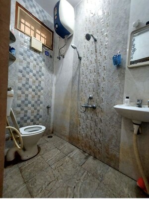Bathroom in 3 BHK Builder Floor at Panduranga Nagar – for Rent