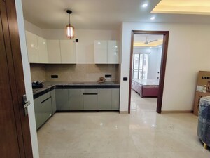 Kitchen in 2 BHK Builder Floor at Freedom Fighters Enclave – for Rent