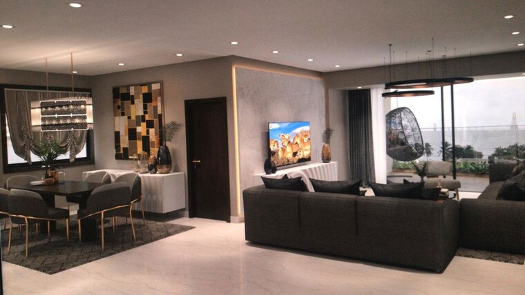 Living Room, suraj-palette 2 Bedroom 908 Sq.Ft. Apartment In Dadar West Mumbai 10041459