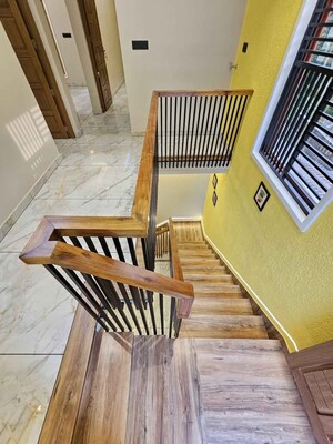 Staircase in 2 BHK Villa at Gunjur – for Sale