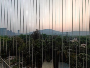 Balcony in 1 BHK Apartment at Ram Pushpanjali Residency, Owale – for Rent