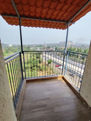 Balcony in 1 BHK Apartment at Lodha Lakeshore Greens, Dombivli East – for Rent