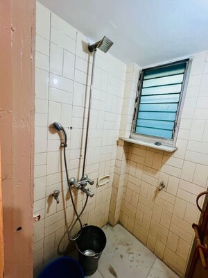 Bathroom in 1 BHK Apartment at Bhosale Nagar – for Rent