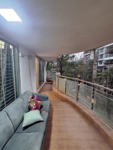 Balcony in 4 BHK Apartment at Bhagwati Apartments, Santacruz West – for Rent