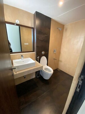 Bathroom in 2 BHK Apartment at Lodha Splendora, Ghodbunder Road – for Rent