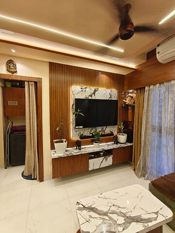 Living Room in 1 BHK Apartment at Runwal Gardens, Dombivli East – for Sale