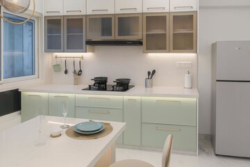 Kitchen in 2 BHK Apartment at Arihant Tower, Parel – for Sale