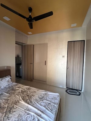 Bedroom in 1 BHK Apartment at Ashar Axis, Majiwada – for Rent