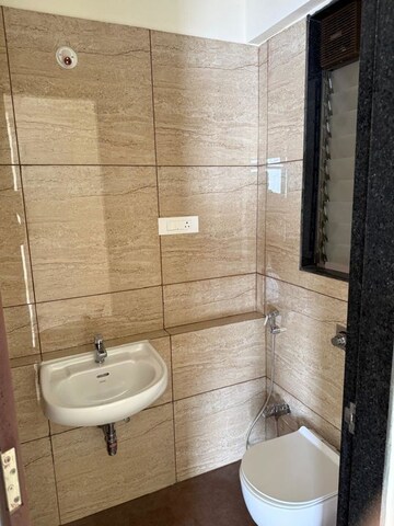 Bathroom in 2.5 BHK Apartment at Chandak 34 Park Estate, Goregaon West – for Rent