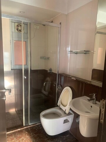 Bathroom in 4 BHK Apartment at DB Woods, Goregaon East – for Rent