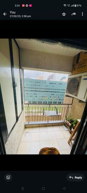 Balcony in 1.5 BHK Apartment at Lodha Casa Viva, Majiwada – for Rent