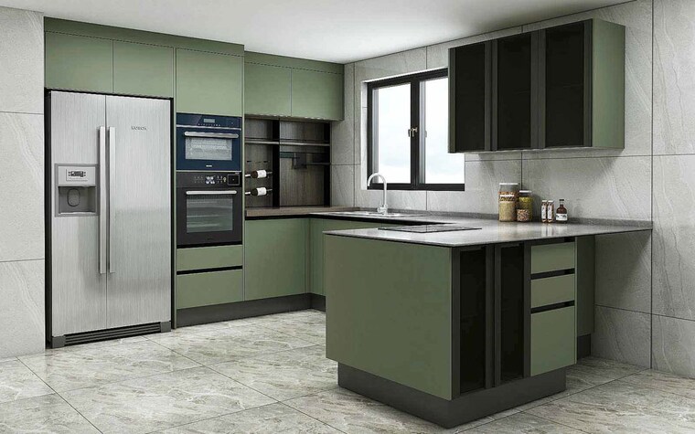 Kitchen, shalimar bagh 3 Bedroom 1500 Sq.Ft. Builder Floor In Shalimar Bagh Delhi 10042701