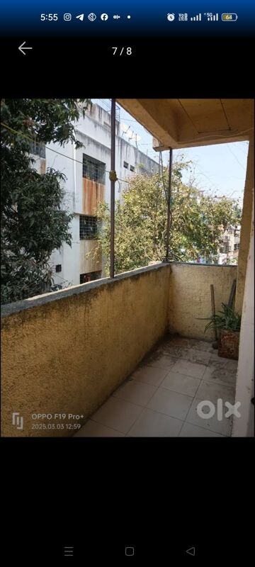 Balcony in 1 BHK Villa at Karve Nagar – for Rent