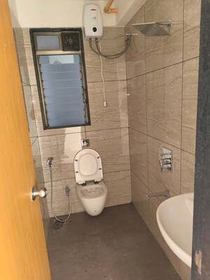 Bathroom in 2 BHK Apartment at Chandak 34 Park Estate, Goregaon West – for Rent