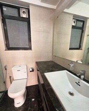 Bathroom in 3 BHK Apartment at Kalpataru Magnus, Bandra East – for Rent