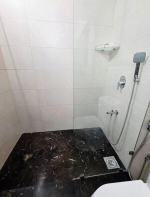 Bathroom in 3 BHK Apartment at Kalpataru Magnus, Bandra East – for Rent