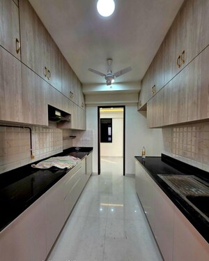 Kitchen in 3 BHK Apartment at Kalpataru Magnus, Bandra East – for Rent
