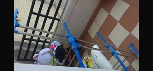 Staircase in 2 BHK Apartment at Stellar Mi Citihomes, Omicron Iii Greater Noida – for Rent