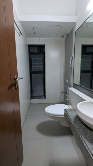 Bathroom in 2 BHK Apartment at Asmita Sand Dunes, Malad West – for Rent