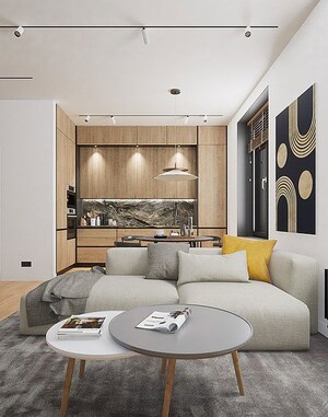 Living Room in 3 BHK Builder Floor at Dwarka – for Sale