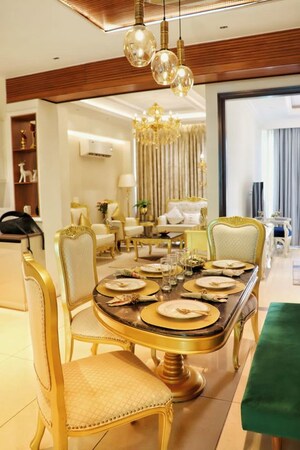 Living Room in 3 BHK Apartment at Green Valley Residencia, Ghazipur – for Sale