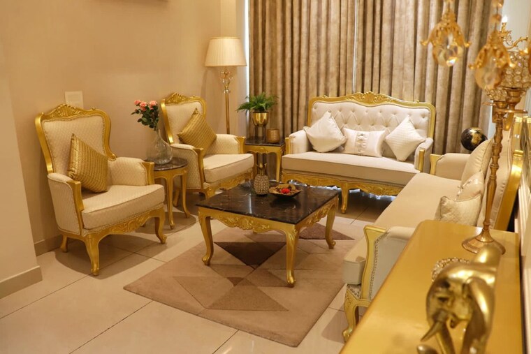 Living Room, green-valley-residencia 3 Bedroom 193 Sq.Yd. Apartment In Ghazipur Zirakpur 10018099