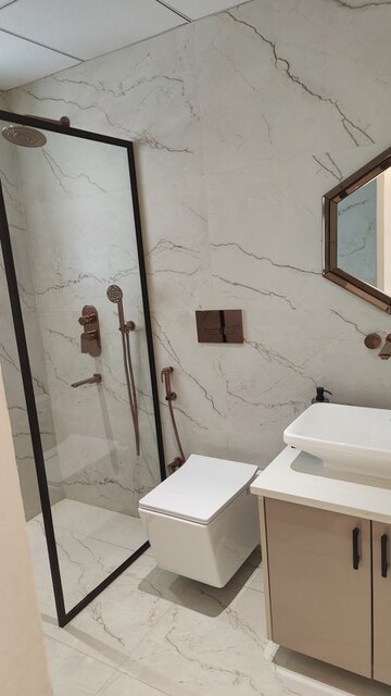 Attached Bathroom in 3 BHK Apartment at Hermitage Royale, Ramgarh Bhudda – for Sale