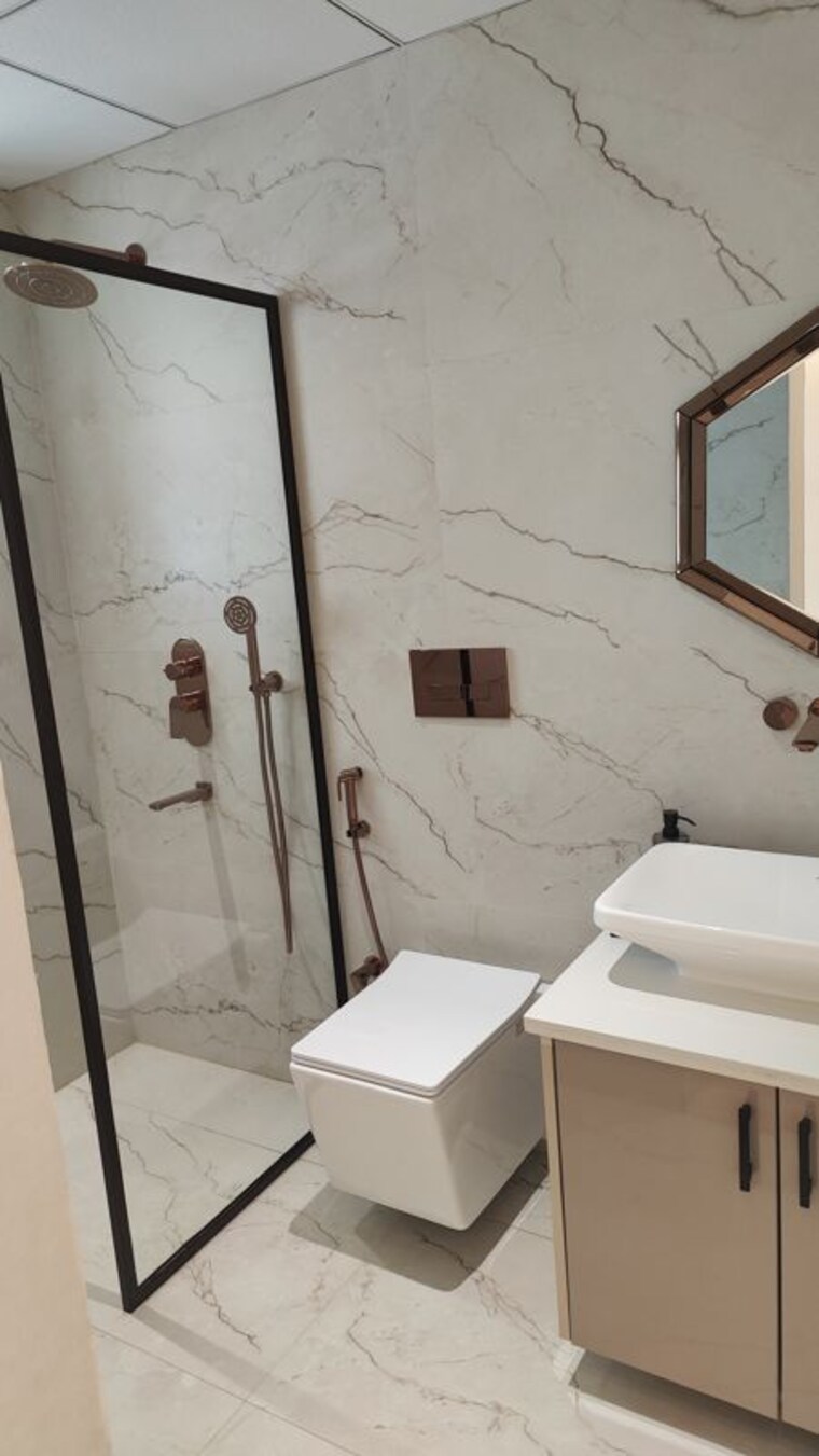 Attached Bathroom, hermitage-royale 3 Bedroom 1880 Sq.Ft. Apartment In Ramgarh Bhudda Zirakpur 10017168