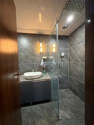 Bathroom in 3 BHK Apartment at DB Realty Shagun Towers, Goregaon East – for Rent