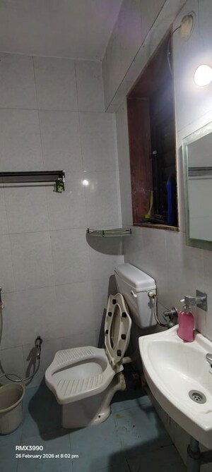 Bathroom in 1 BHK Apartment at DSS Mahavir Imperial, Bhandup East – for Rent