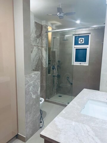 Bathroom in 4 BHK Builder Floor at Sarvapriya Vihar – for Rent