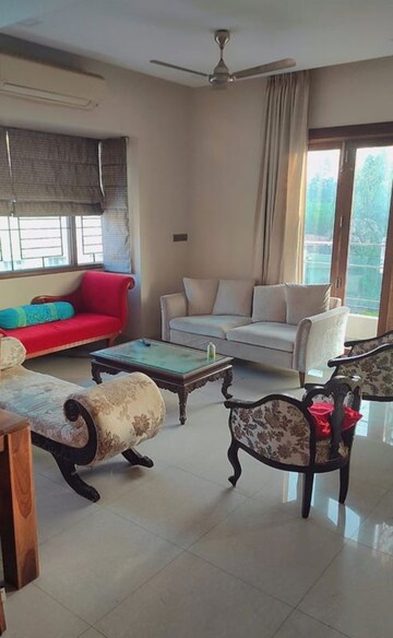 Living Room in 3 BHK Penthouse at The Residences Jayamahal, Jayamahal – for Rent