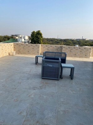 Terrace in 4 BHK Builder Floor at Anand Lok – for Rent