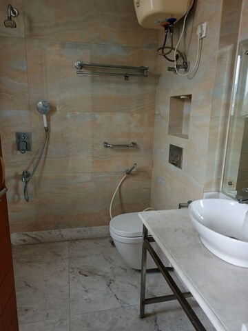 Bathroom in 5 BHK Builder Floor at Anand Lok – for Rent
