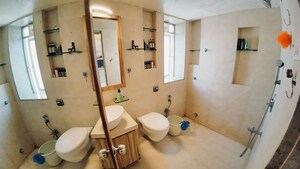 Bathroom in 1 BHK Apartment at North Bombay Society, Juhu – for Rent