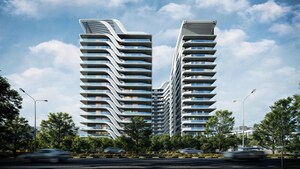 5 BHK Apartment – Exterior View View at Dhakoli - for Sale