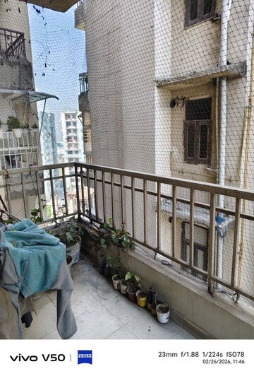 Balcony in 2.5 BHK Apartment at Techman Moti Residency, Raj Nagar Extension – for Sale