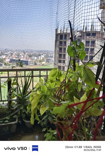 Balcony in 2.5 BHK Apartment at Techman Moti Residency, Raj Nagar Extension – for Sale