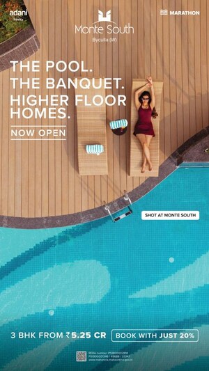 Swimming Pool in 2 BHK Apartment at Marathon Monte South, Byculla West – for Sale