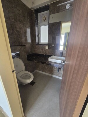 Bathroom in 2 BHK Apartment at L&T Crescent Bay T2, Parel – for Rent