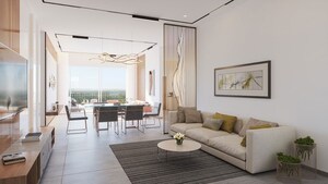 Living Room in 3 BHK Apartment at Kondapur – for Sale