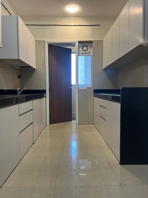 Kitchen in 2 BHK Apartment at L&T Crescent Bay T2, Parel – for Rent